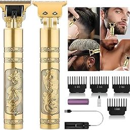 Afreet Professional Hair Trimmer Set, Gold Dragon Design, USB Rechargeable with 4 Guide Combs, Cordless-image-79