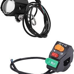 2 in 1 LED Light with Horn, and 3‑in‑1 Switch, Turn Signals and Horn Switches, IP54 Waterproof ABS for 24v, 36v, 48v Electric Cycle, Tricycle-image-23