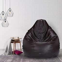 hOuse DECoR Teardrop Regular Bean Bag Cover (Brown) (XXL)-picture-16