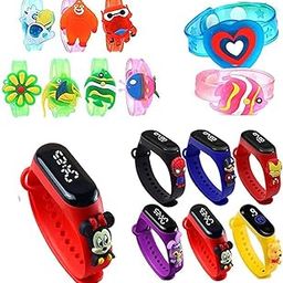 brown leaf Kids Favourite Led Band Kids Rakhi With Beautiful Gift Cartoon Digital Touchscreen Led Watches Bracelet For Brother and Sister for Raksha bandhan-image-26