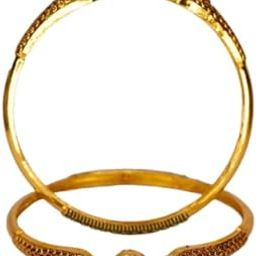 Monika Bangle | Gold Plated Anti-tarnish Set of 2 |-image-72
