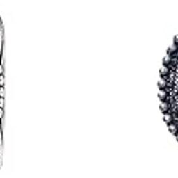 Silver Alloy Combo Set of 2 Designer Oxidized Nose Pin Stud for Women and Girls. Piercing required-43
