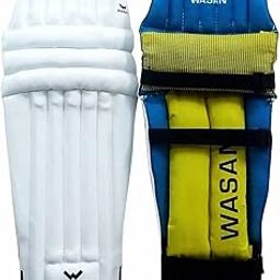 Wasan Cricket Batting Legguard Pads (10-16 Years), Size Youth (White)-image-66