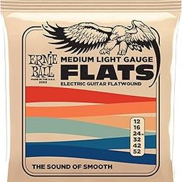 Ernie ball 2582 Flats Electric Guitar Flatwound strings 12-52-24