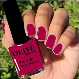 OLIVE Newyork Stunning Nail Lacquer | Chip Resistant, Quick drying nail paint | Highly Pigmented with high shine Nail polish | Shade - Pink-image-47