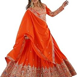Women's Natural Silk Coding Dori With Sequence Embroidery Work Semi Sttiched Lehenga Choli Set For Wedding-image-37