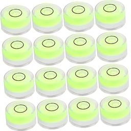 Gadpiparty 16pcs 15x8mm Universal Circular Bubble Leveler Round Spirit Level Portable Bubble Level for Construction Home and Rv-picture-30