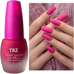 Best Pink Shade Color Ice Matte Nail Polish-image-2