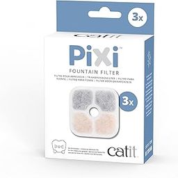Catit PIXI Cat Drinking Fountain Filter, Replacement Triple Action Water Filter, 3-Pack-picture-21