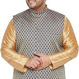 Men's Silk Blend Nehru Jacket-image-31