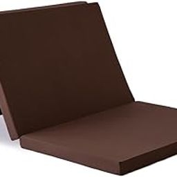 ATOOTFUSION Tri-Fold Foam Mattress, 72x35x2 Inch, Brown, Portable Foldable Floor Bed for Travel, Yoga, Picnic Mattress Light Weight Movable Cot Mattress-image-5