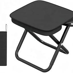 Xeerabdi Foldable Camp Stool with Zipper Bag | Lightweight Handbag-Style Camping Chair for Picnic, Beach, Hiking, Backpacking | Portable and Stable Outdoor Travel Seat-image-45