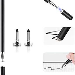 AstonAndia® Capacitive Stylus Pen Tablet Pen Touch Pen for Android,Replaceable Fiber Tips, Magnetism Cover Cap with 2 Replaceable Disc Tips-51
