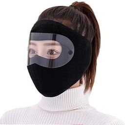 POPHATCH Full Face Protection Headgear, Dust-Proof Facial Protection Anti-Fog, Winter Warm Full Face Protection Masks, Polar Fleece Riding Windproof Hd Goggles Face Protection Mouth Shield [1 pcs]-image-69