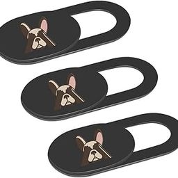 Webcam Cover Slider Laptop Camera Privacy Protection Slide for Computer Tablet Phone Laptop MacBook iMac HP Echo Spot and More Ultra Thin 3 Pack (French Bulldog) Protect Your Privacy and Security-12
