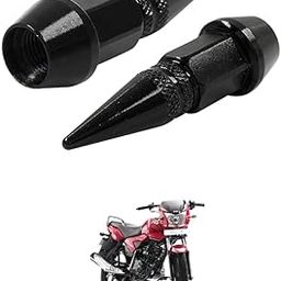 LOVMOTO Universal Spiked Valve Caps,Aluminum Alloy Dustproof and Waterproof Tire Valve Stem Caps, Suitable for Cars, Trucks and Motorcycles (2PCS Black) Comfortable with Ji-ve-image-105
