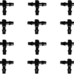 Plastic Drip Irrigation Accessories 4mm Tee Connector for Drip Irrigation Feeder Line pipe (Black) - 25 Pieces-image-98