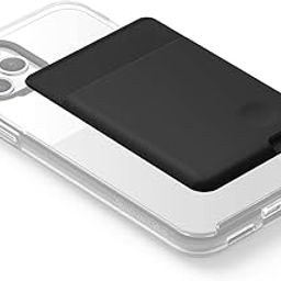 Unisex Adult Liquid Silicone Metro/Credit Card Holder for Back of Mobile Or Case,Adhesive Sleeves Stick On Phone Back Wallet for All Smart Phones (Silicone Black)-image-90