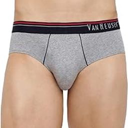 Men's Cotton Hip Antibacterial Brief (Pack of 2) (8907522403666_10003_Large_10003_Grey Melange and Pure Black_Large)-image-3