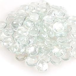 Firstly Decorative Glass Marble Pebbles Glossy Home Decorative Vase Fillers Aquarium Stone Beads Table Scatter Décor, 1 KG (Clear)-image-73