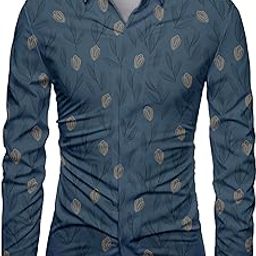 Men's Polycotton Regular Fit Floral Print Unstitched Shirt Fabric 2.25 Meters with Elegant Design For Casual Outings, Parties, Festivals (Multicolor-A)-image-10