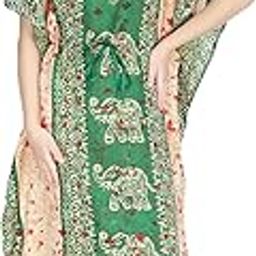 Women's Kaftan V Neck Kimono Nightgown Loose Bohemian Cardigan Long Maxi Summer Beachwear Swimsuit Cover up Beach Dress-image-22