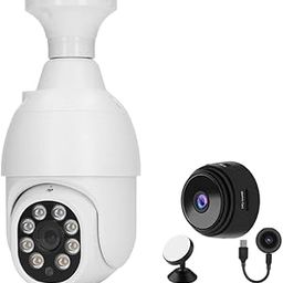 CAMERA DEKHO Light Bulb Camera for Home Surveillance, Wireless Remote Bulb Camera with E27 Interface Base - 2.4GHZ WiFi HD PTZ Camera Support Two Way Voice Intercom | Free Magnetic Spy Camera-23