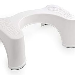 Eazily The Toilet Squat Stool | Squat Potty | Foot Stool | Step Stool | Potty Stool for Adults | Western Toilet | Scientific Angle | Anti-Slip | Acupressure Points | Anti-Constipation | 20cm Height-26