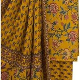 Jaipuri Block Print Unstitched Dress Material for Women with Dupatta-picture-33