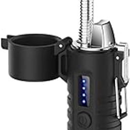 Swabs® Multi Functional Outdoor Lighter Flashlight with Retractable Rotating Hose Sealed Water Proof Charging Lighter.-image-29