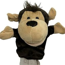 WIZERDY Ventriloquism Talking & Clapping Monkey Hand Puppet | Soft Plush Toy for Magic Shows, Stage Performances & Kids Play | Movable Mouth & Hands | No Electronics – Manual Control-16