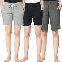 Women's Regular Fit Cotton Short for Gym and Home Wear (Pack of 3)-VJ-WSH03-GROUP07-image-24