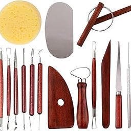 worison 15 Piece Pottery Tools Kit – Complete Clay Sculpting Set for Carving, Shaping, Cutting, Scraping and Fine Detailing, Ideal for Pottery, Ceramics and Clay Craft Projects-72
