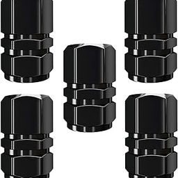 AUTOFRILL 5X Aluminum Car Wheel Universal Tire Stem Covers for Cars, SUVs, Bike and Bicycle, Trucks, Motorcycles Heavy-Duty Valve Cap (Black)-picture-32