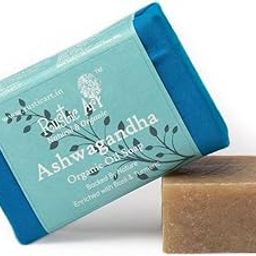 Rustic Art Organic Ashwagandha Soap | Neem, Tulsi & Turmeric | Dry, Sensitive & Normal Skin | Urban Defense | | Coldprocessed | For Women & Men | 100g-86