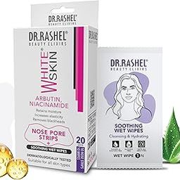 DR.Rashel Nose Pore Strips For Pore Cleansing | Deep Cleansing Nose Strips For Instant And Painless Blackheads Removal || 20 PCS (White Skin) (10 Strips & 10 Wipes)-9