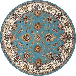 ANABIYA CARPET Export Quality Handmade Woolen Round Carpet for Living Room Size 4 x 4 feet Round Design 27-image-80