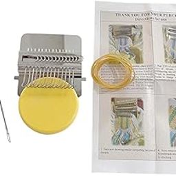 FABLOFT® Small Loom Speedweve Type Weave Tool Braiding Patching Tool Kit 14Hooks-image-6