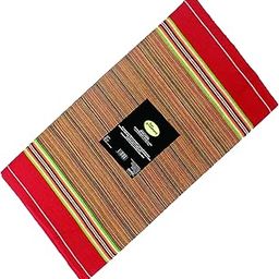 GONATURS Size Adjustable Hemmed Striped Cotton Canvas Cloth for Traditional Wooden Easy Chair – Stitched and Ready to Use-Double Layered (Red)-11