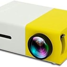 Madhabi 400LM Mini LED Projector for Home Theater, Portable Multimedia Projector with Remote, Supports HDMI, USB, AV, SD Card, Compatible with Laptop, TV Stick, PS4, Mobile – Yellow-image-11