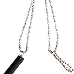 Relationship Gift Fashion Jewelry Reactangle 4Sided Vertical 3D Flat Bar Black Zinc Metal Pendant For Unisex SPn2022554-image-53