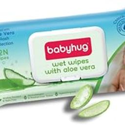 Babyhug Wet Wipes With Aloe Vera - 72 Pieces (Pack of 3)-image-1