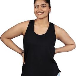 Jellybean Mesh Tank Top | Solid Racerback Top for Women | Relaxed Fit | Sleeveless-image-69
