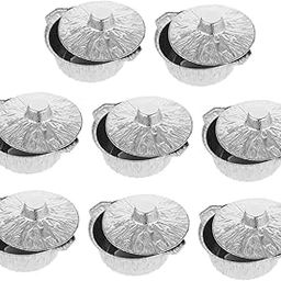ifundom 8pcs Heavy Duty Disposable Aluminum Foil Pots Lid Versatile Cookware for Camping Grilling Baking and Outdoor Cooking-image-60