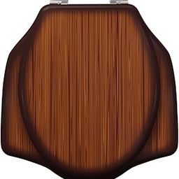 Adshank Toilet Seat Cover | Anglo Indian design | Teakwood effect | Non-Soft Close Hinges | Model : AI 77041E 020 PBn - with factory fitted Hinges and Seat fixing Hardware included.-13