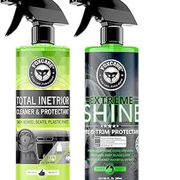 foxcare extreme shine Clear Liquid Extreme Shine Premium Sprayable Dressing and Protectant For Tires, Trim, Rubber and Plastic and total interior cleaner for car interior cleaning - combo - 500ml each-18