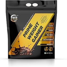 MFI NUTRITION Prime Weight Gainer | 1:5 Ratio for Healthy Weight Gain | 374 Kcal per 100g | 75g Carbs | Added Multivitamins for Energy (4 KG, Chocolate Delight)-4