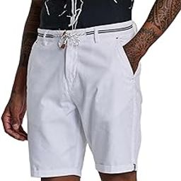 White Plain Linen Regular Fit Shorts-picture-42