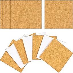 Polaris Fox A4 Size Strong Self Adhesive Cork Sheet of Thickness 1mm | Pack of 8 | A4 size 21x30cm | Thickness 1mm | Self Adhesive-image-0
