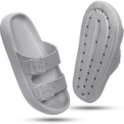 Women's Classic Ultra Soft Sliders Anti-Slip Sole Waterproof & Everyday Flip Flops Chappal for Ladies Flexible and Durable Cushion Footbed for Women & Girls-image-88
